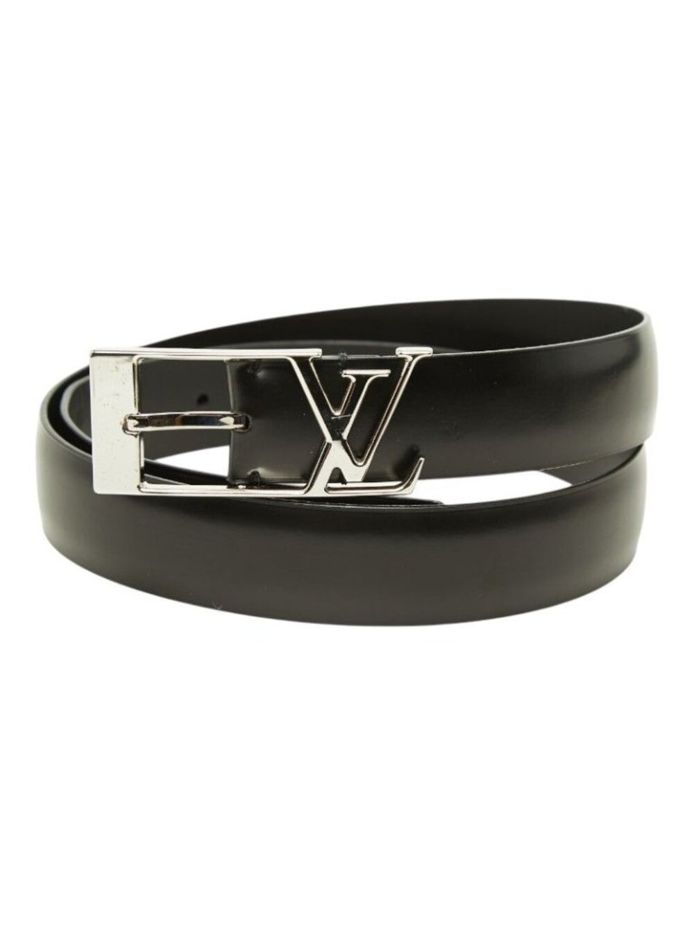 Louis Vuitton Ceinture Anagram 85/34 Black Leather Belt